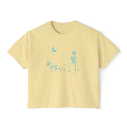 PUP ACTIVE - Skeleton Walk Crop Tee