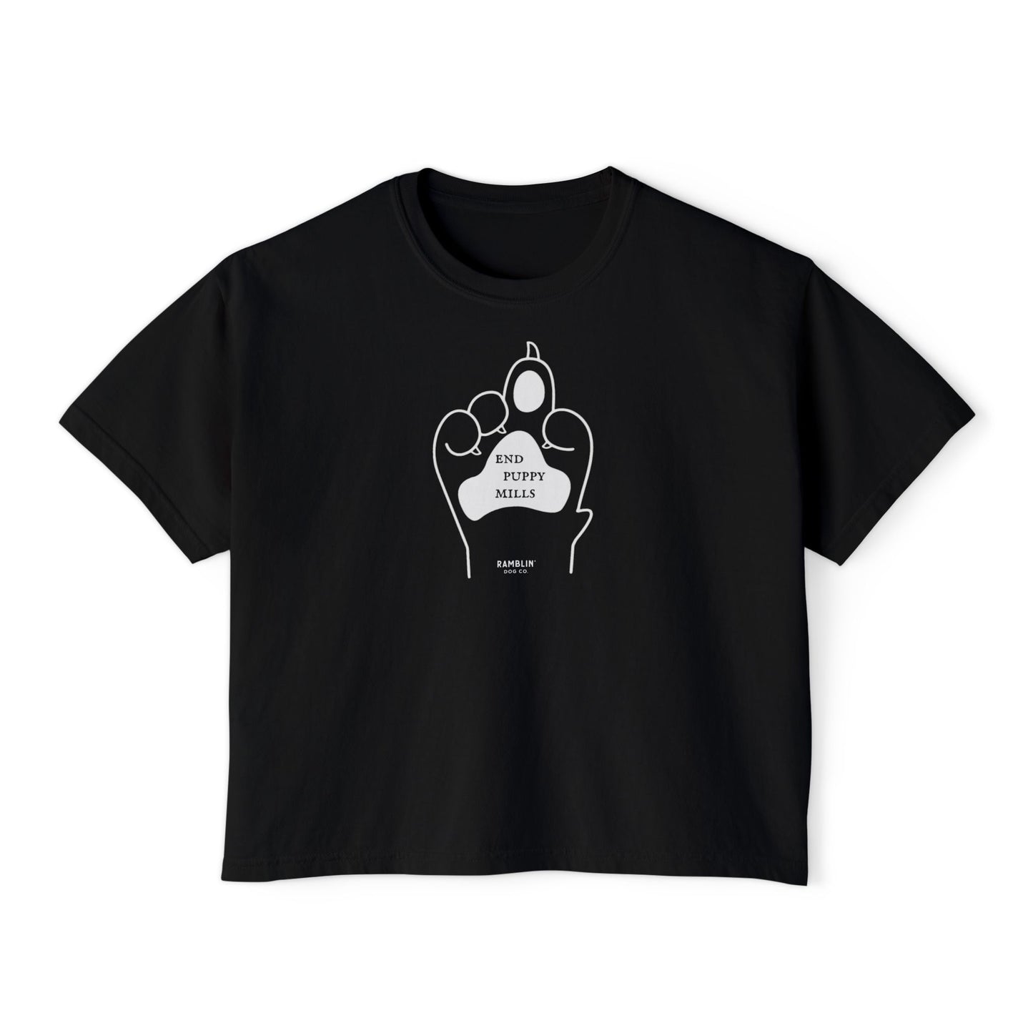 END PUPPY MILLS - Crop Tee