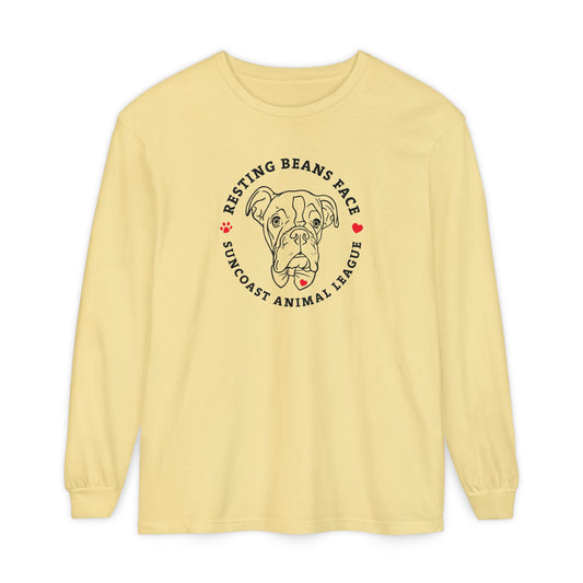 Resting Beans Face - Unisex Long Sleeve Tee