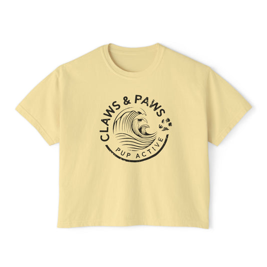 PUP ACTIVE - White Claw Crop Tee