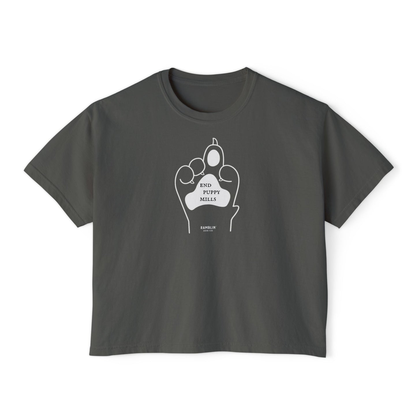 END PUPPY MILLS - Crop Tee