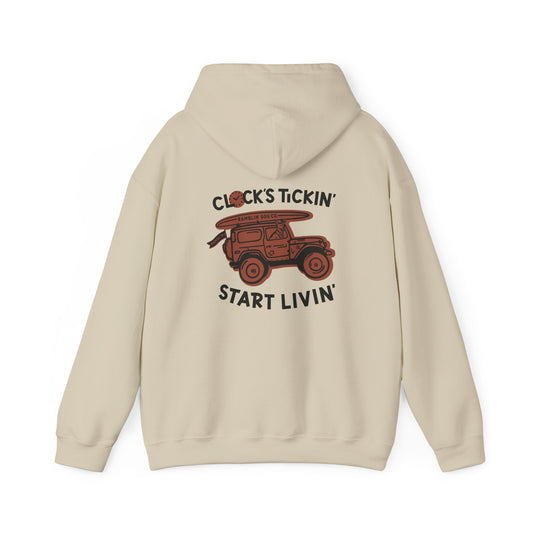 Clock's Tickin' Start Livin' - Unisex Hoodie