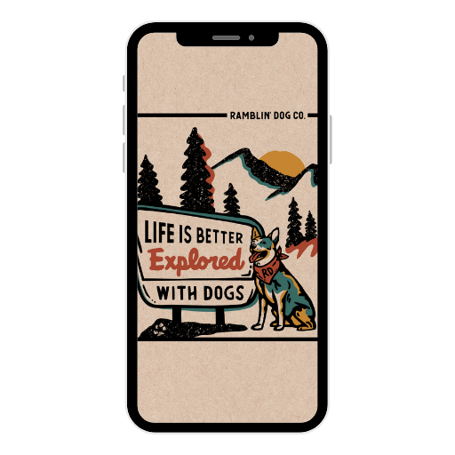 Ramblin’ Dog Co. Adventure Wallpapers 🌲🐾