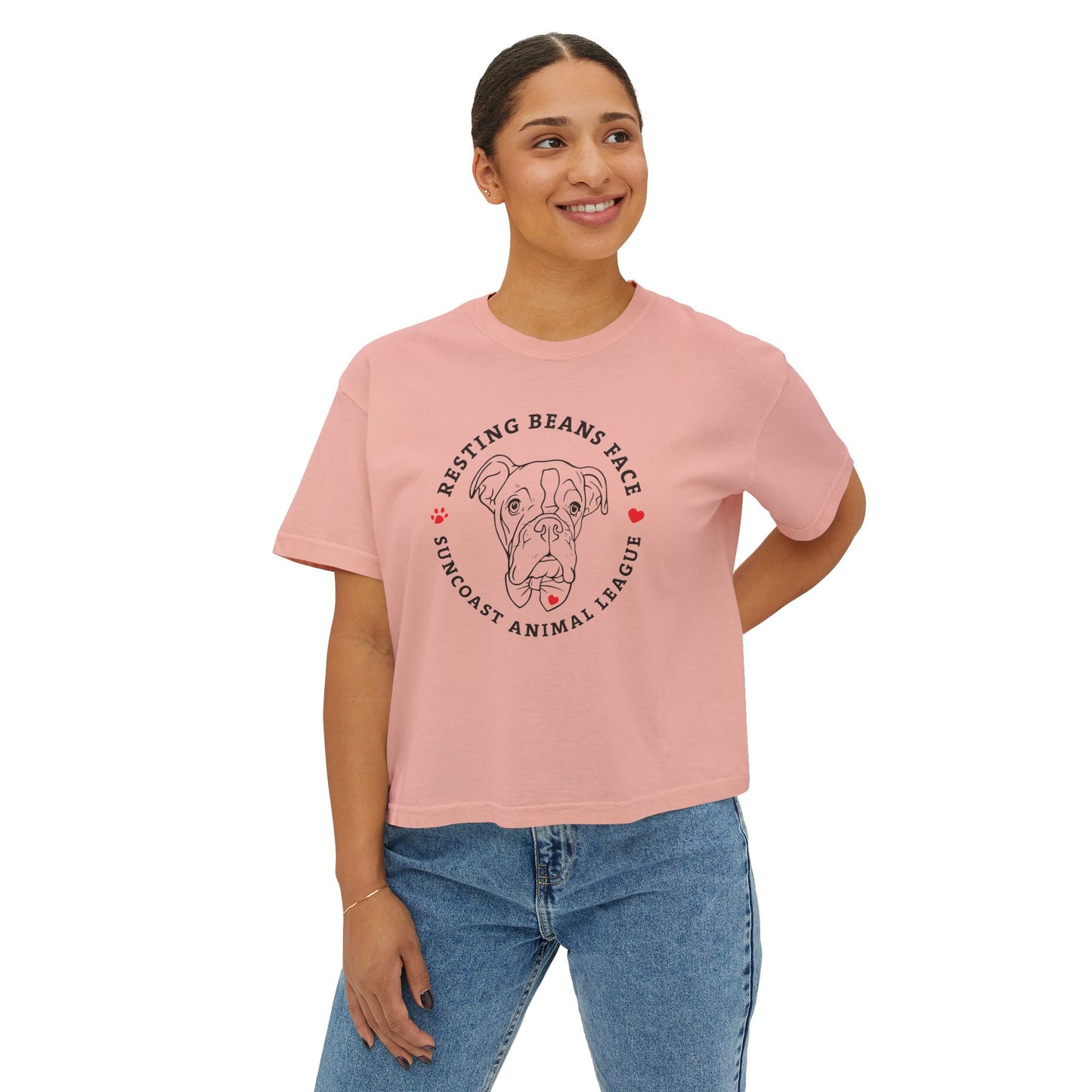 Resting Beans Face - Crop Tee