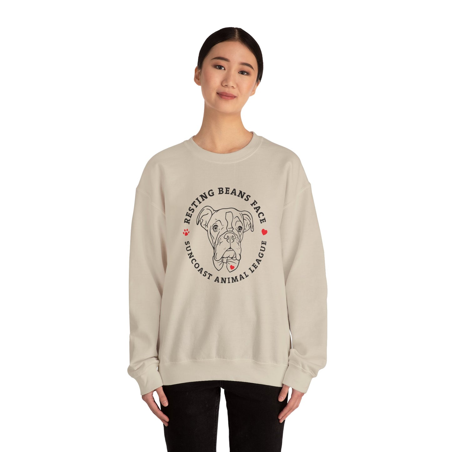 Resting Beans Face - Unisex Crewneck