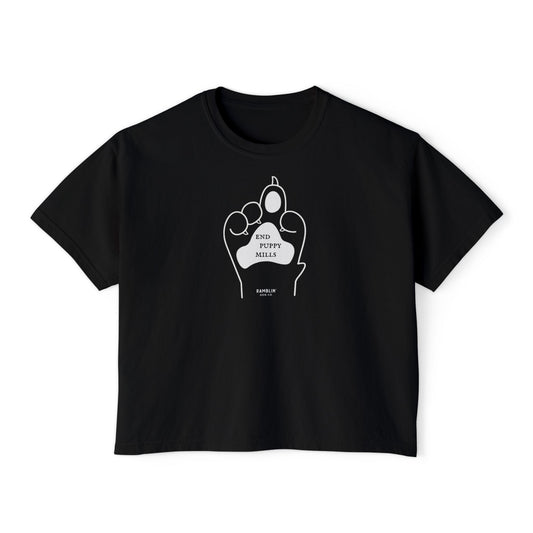 END PUPPY MILLS - Crop Tee
