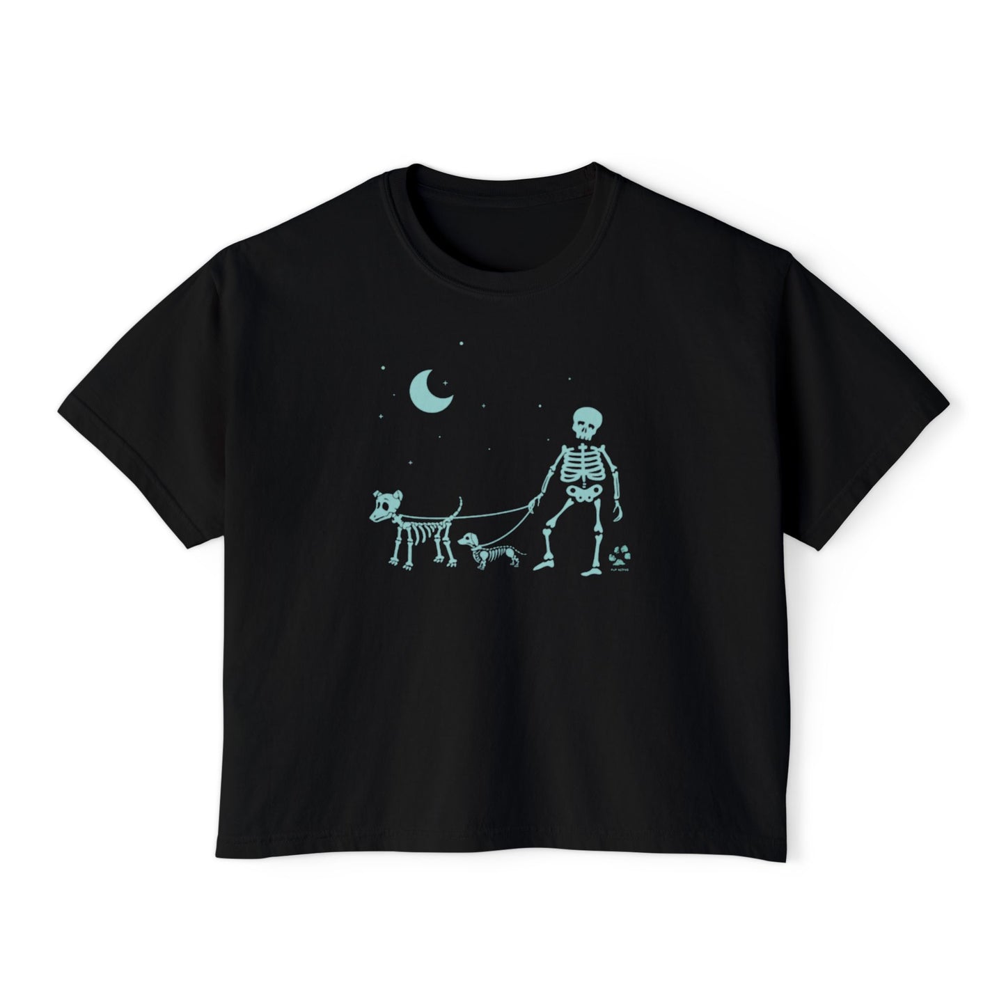 PUP ACTIVE - Skeleton Walk Crop Tee