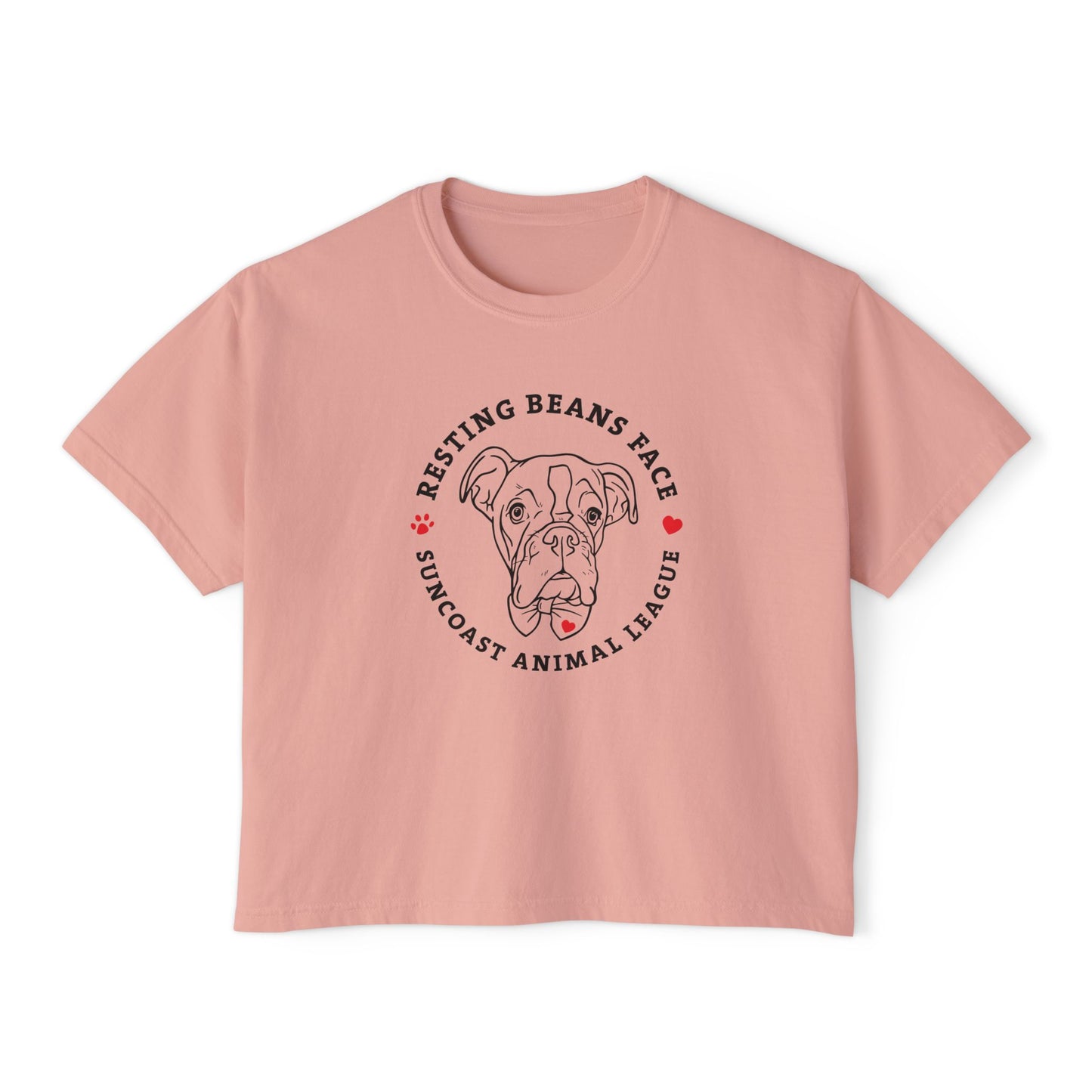 Resting Beans Face - Crop Tee