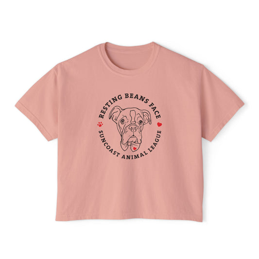 Resting Beans Face - Crop Tee