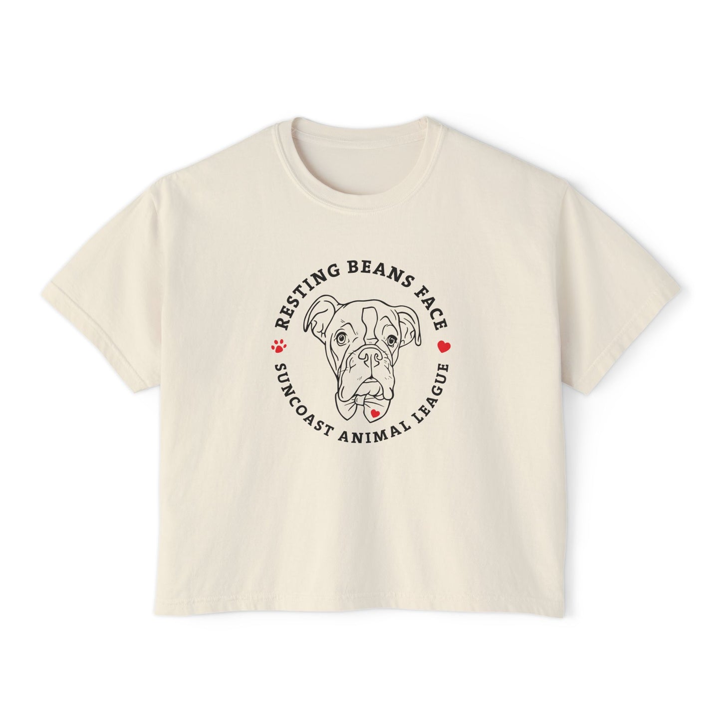 Resting Beans Face - Crop Tee
