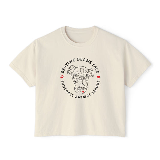 Resting Beans Face - Crop Tee