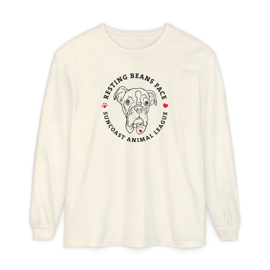 Resting Beans Face - Unisex Long Sleeve Tee