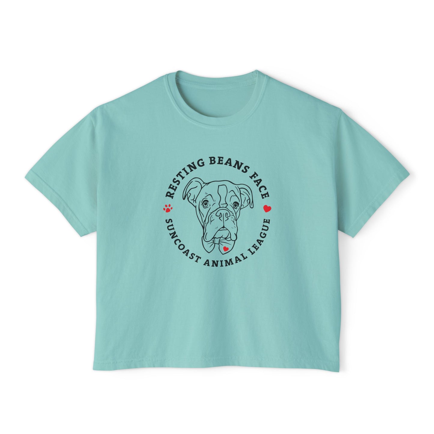 Resting Beans Face - Crop Tee