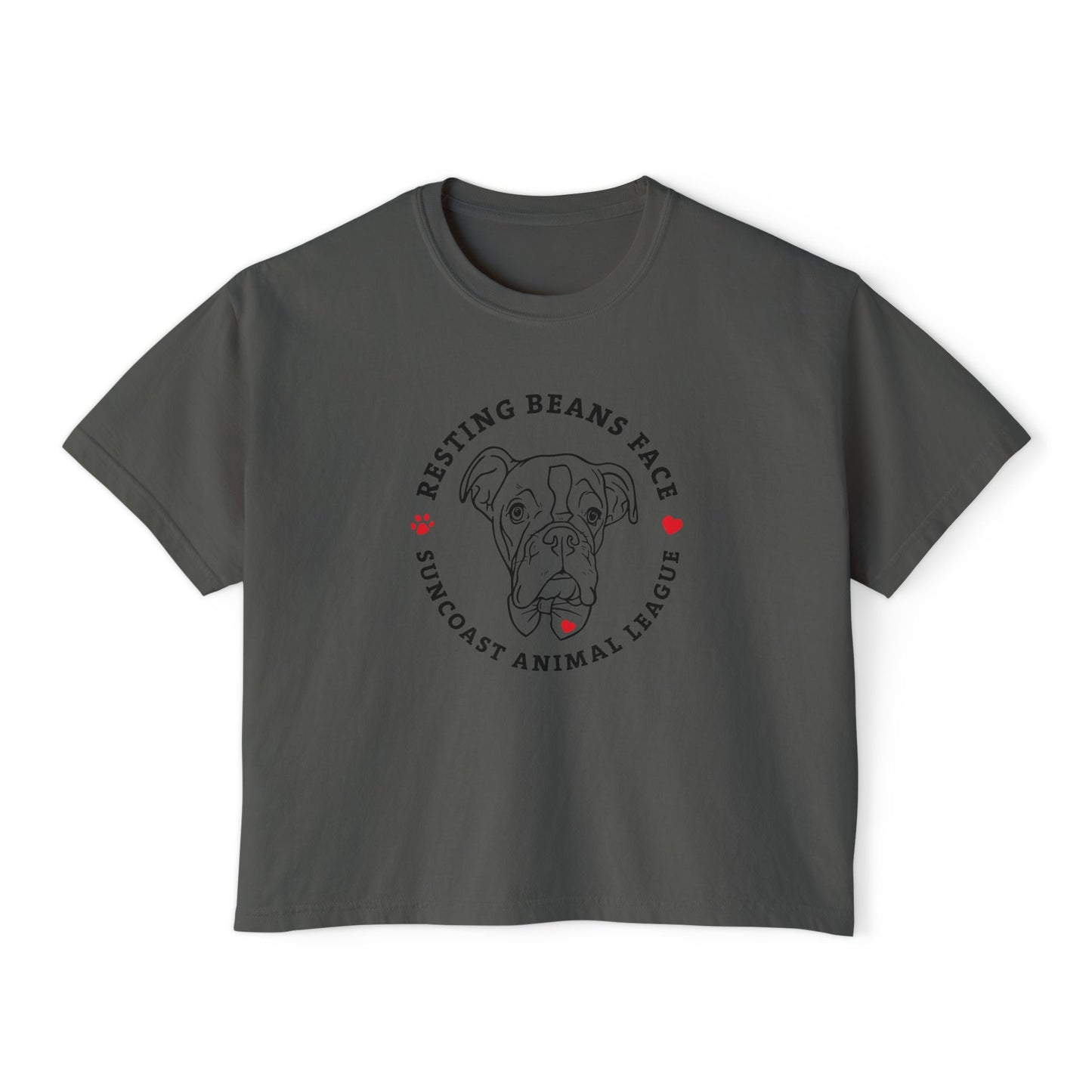 Resting Beans Face - Crop Tee