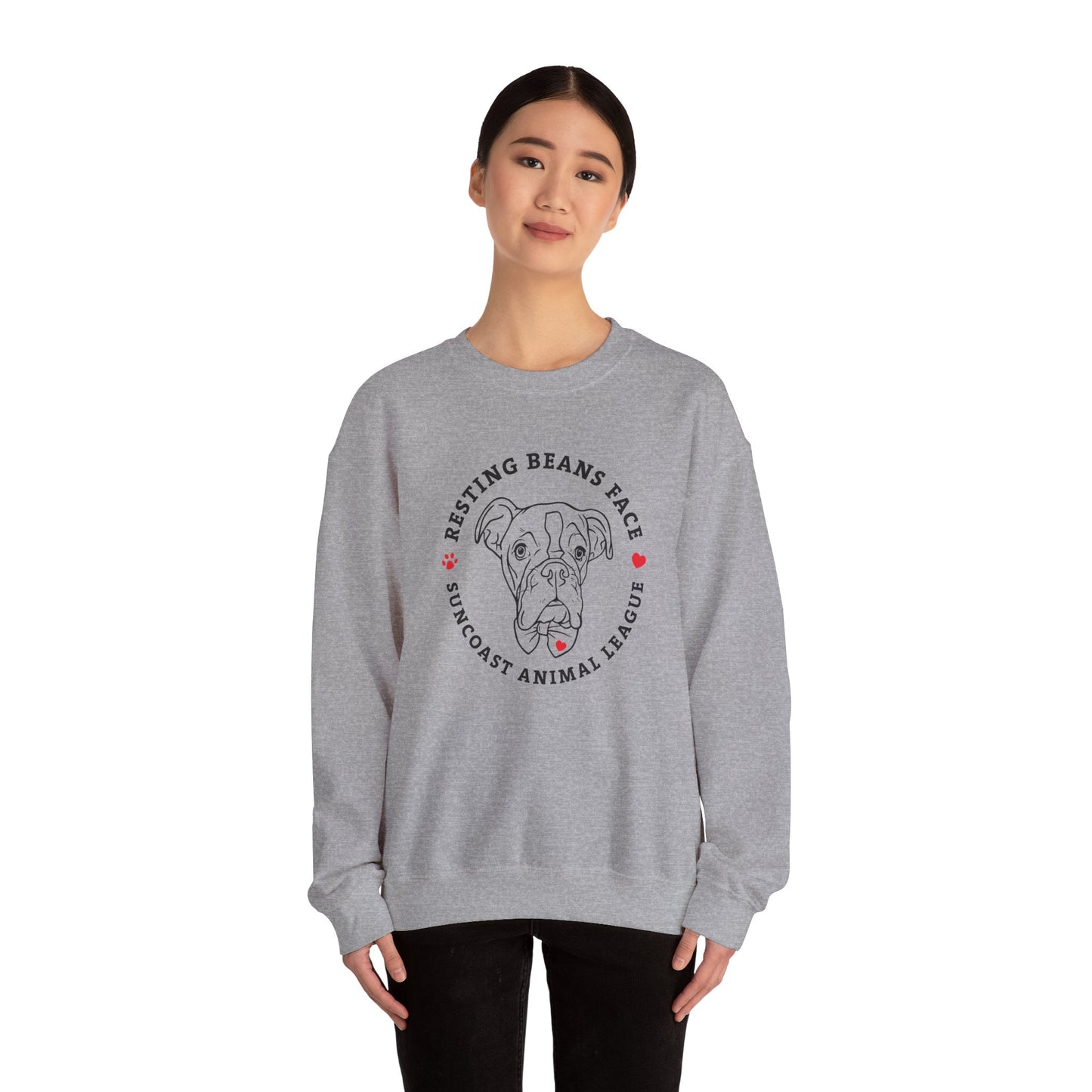 Resting Beans Face - Unisex Crewneck