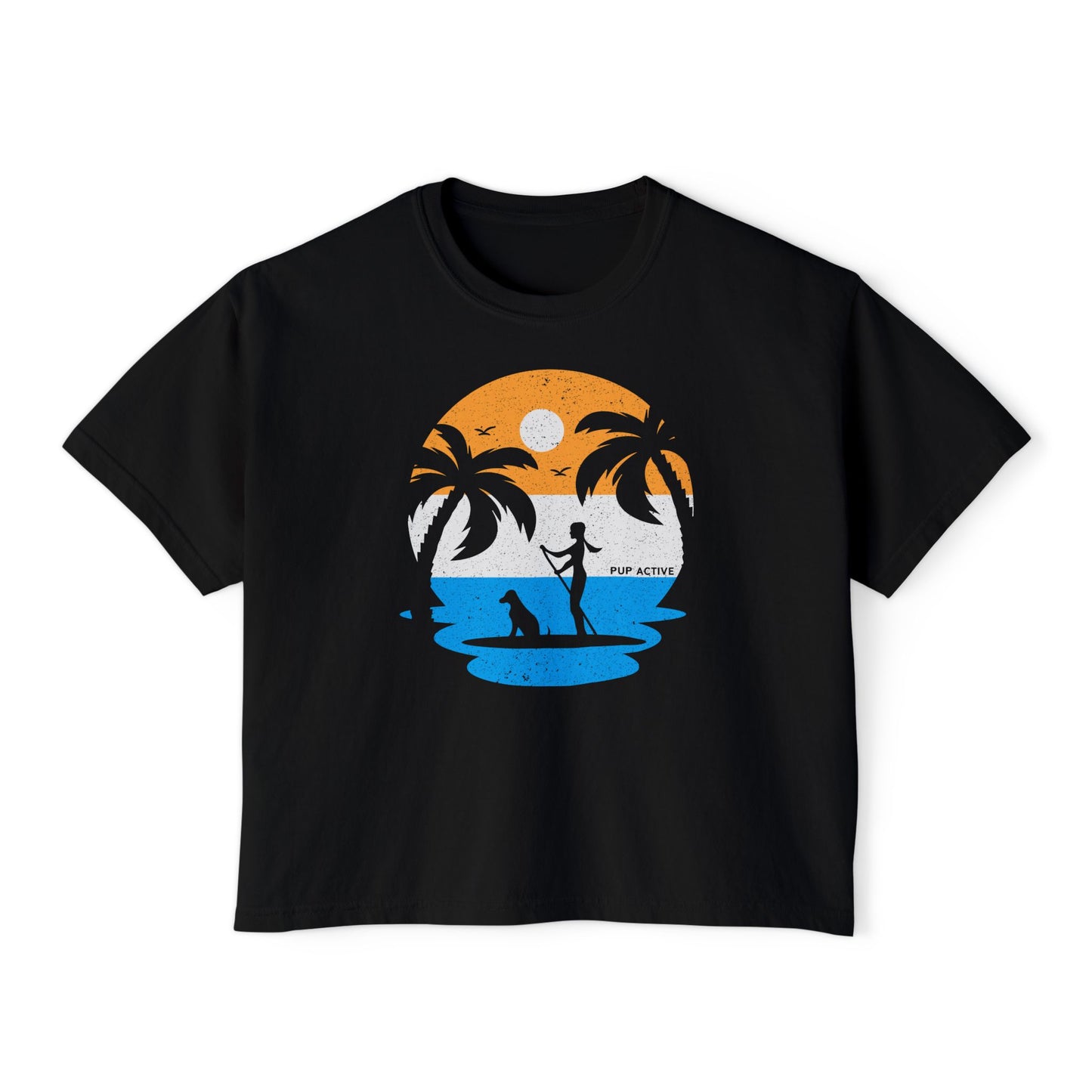 PUP ACTIVE - Sunset Paddle Crop Tee