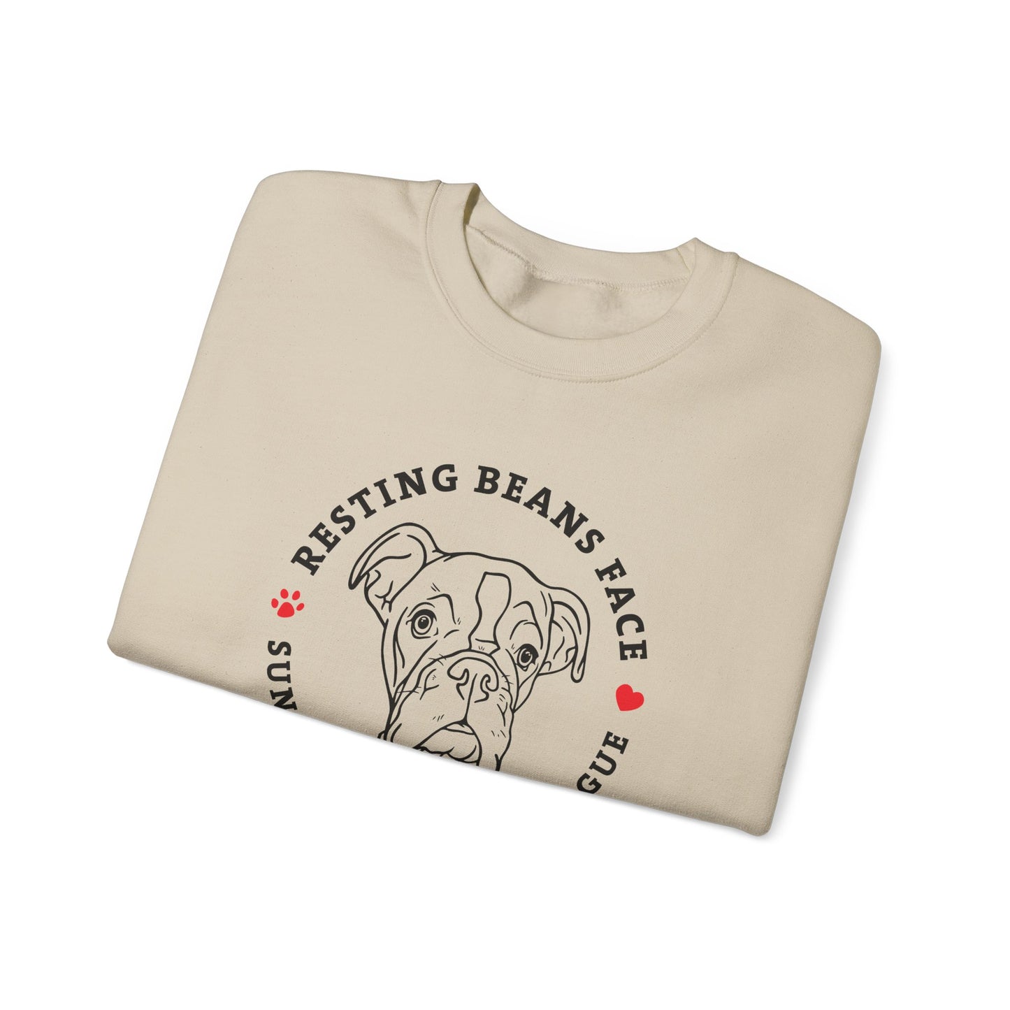 Resting Beans Face - Unisex Crewneck
