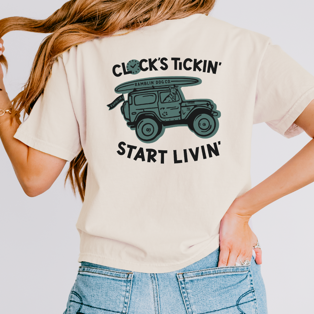 Clock's Tickin' - Crop Tee